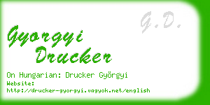 gyorgyi drucker business card